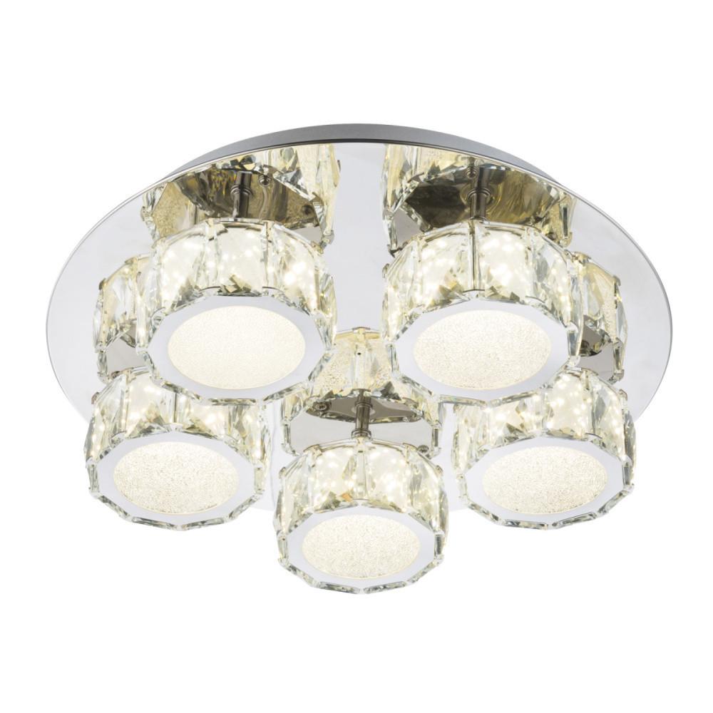 Image of Globo AMUR 49350D4 mennyezeti lámpa króm fém 1 * LED max. 40 W LED 2800 lm 4000 K IP20 F