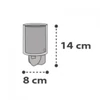 Kép 5/7 - Dalber LED Clouds 41415E éjjeli fény gyerekeknek fehér műanyag LED - 1 x E14 max. 0,3W E14 1 db 15 lm 2900-3200 K