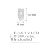 Kép 4/4 - Dalber LED Moonlight 63235LE gyereklámpa szürke műanyag E14 1 db 15 lm 2900-3200 K