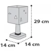 Kép 4/7 - Dalber Hello Little 73241 asztali gyerek lámpa fehér műanyag 1 x E14 max. 40W E14 1 db
