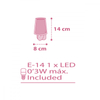 Kép 5/5 - Dalber LED Vichy 80225S éjjeli fény gyerekeknek műanyag E14 1 db 15 lm 2900-3200 K