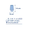 Kép 5/5 - Dalber LED Vichy 80225T éjjeli fény gyerekeknek műanyag E14 1 db 15 lm 2900-3200 K