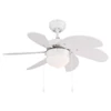 Kép 5/6 - Globo RIVALDO 03302 mennyezeti ventilátor fehér fém 1 * E14 max. 60 W E14 IP20