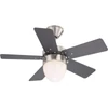 Kép 1/6 - Globo MARVA 0332 mennyezeti ventilátor matt nikkel fém 1 * E27 max. 60 W E27 IP20