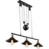 Kép 3/6 - Globo LENIUS 15053-3 étkező lámpa réz fém 3 * E27 max. 60 W E27 IP20