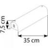 Kép 2/2 - Globo LINE 4101 fürdőszoba fali lámpa króm fém 2 * E14 max. 40 W E14 IP20