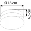 Kép 2/2 - Globo OPAL 48401 mennyezeti lámpa matt nikkel fém 1 * E27 ILLU max. 60 W E27 ILLU IP20