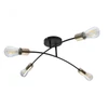 Kép 2/4 - Globo SARINI 54003-4 mennyezeti lámpa fekete fém 4 * E27 max. 60 W E27 IP20