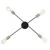 Kép 4/4 - Globo SARINI 54003-4 mennyezeti lámpa fekete fém 4 * E27 max. 60 W E27 IP20