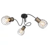 Kép 1/2 - Globo ARGUSTO 54013-3 mennyezeti lámpa matt fekete fém 3 * E27 max. 40 W E27 IP20