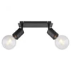 Kép 3/3 - Globo HERMINE 54030-2 mennyezeti lámpa fekete fém 2 * E27 max. 60 W E27 IP20