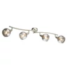 Kép 1/2 - Globo ROMAN 54348-4 mennyezeti lámpa matt nikkel fém 4 * E14 LED max. 4 W E14 LED 200 lm 3000 K IP20 F