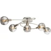 Kép 1/2 - Globo ROMAN 54348-5 mennyezeti lámpa matt nikkel fém 5 * E14 LED max. 4 W E14 LED 200 lm 3000 K IP20 F