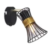 Kép 1/3 - Globo PURRA 54814-1 fali lámpa kapcsolóval fekete fém 1 * E14 max. 40 W E14 IP20