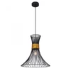 Kép 2/2 - Globo PURRA 54814H1 egyágú függeszték fekete fém 1 * E27 max. 60 W E27 IP20