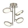Kép 1/4 - Globo CORSUS 56005-18 mennyezeti lámpa nikkel fém LED - 1 x 16W LED 700 lm 3000 K IP20 A