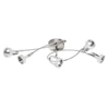 Kép 4/6 - Globo RODRIK 56006-5 mennyezeti lámpa matt nikkel fém 5 * LED max. 4 W LED 310 lm 3000 K IP20 F