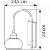 Kép 2/2 - Globo NOSTALGIKA 6900-1W falikar antik bronz 1 * E14 max. 40 W E14 1 db IP20