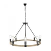 Kép 1/5 - Globo ULLEU 69029-8 csillár fekete fém 8 * E27 max. 60 W E27 IP20
