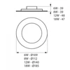 Kép 5/7 - Kanlux Liten 25561 álmennyezetbe építhető lámpa fehér alumínium LED - 1 x 6W 390 lm 4000 K IP40