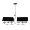 Kép 1/3 - Mantra AKIRA CHROME BLACK SHADE 0781 többágú függeszték króm fém 6*E14 max20W E14 IP20