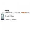 Kép 3/3 - Mantra CUADRAX CHROME GLASS 0956 többágú függeszték króm fém 8*G9 max5W G9 IP20