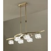 Kép 1/3 - Mantra CUADRAX 1105 többágú függeszték sárgaréz fém 6xG9 max. 33 W G9 IP20