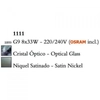 Kép 3/3 - Mantra CUADRAX 1111 mennyezeti lámpa szatinált nikkel fém 8xG9 max. 33 W G9 IP20