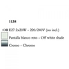 Kép 3/4 - Mantra EVE 1138 asztali lámpa króm fém 2xE27 max. 20 W E27 IP20