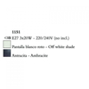 Kép 3/3 - Mantra EVE 1151 csillárok nappaliba antracit fém 3xE27 max 20W E27 IP20