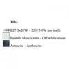 Kép 3/3 - Mantra EVE 1153 csillárok nappaliba antracit fém 3xE27 max. 20 W E27 IP20