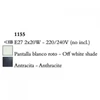 Kép 3/3 - Mantra EVE 1155 falikar antracit fém 2xE27 max. 20 W E27 IP20