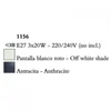Kép 3/3 - Mantra EVE 1156 falikar antracit fém 3xE27 max. 20 W E27 IP20