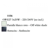 Kép 3/3 - Mantra EVE 1156 falikar antracit fém 3xE27 max. 20 W E27 IP20