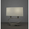 Kép 1/3 - Mantra LUA 3703 asztali lámpa szatinált nikkel fém 2xE27 max. 13W E27