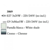 Kép 3/3 - Mantra TIFFANY 3869 állólámpa króm fém 3xE27 max. 20W;3xG9 max. 33W E27