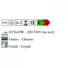 Kép 3/4 - Mantra CRYSTAL 4607 modern csillár üveg 9xG9 max. 40W G9 IP20