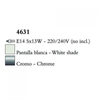 Kép 3/4 - Mantra LOEWE CROMO 4631 csillárok nappaliba króm fém 5xE14 max. 13W E14 5 db IP20