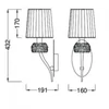 Kép 2/3 - Mantra LOEWE CUERO 4735 falikar antik réz fém 1xE14 max. 13W E14 IP20