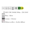 Kép 3/4 - Mantra KNOT 4988 fali lámpa króm fém LED 12W LED 950 lm 2700 K IP20