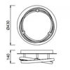 Kép 2/2 - Mantra Infinity Forja 5812 mennyezeti lámpa barna fém LED - 1 x 30W 2500 lm 2800 K IP20 A++