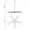 Kép 3/3 - Mantra Aire LED 5910 led függeszték ezüst fém LED - 1 x 60W 4800 lm 3000 K IP20 A++