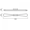 Kép 2/2 - Mantra Bucle 5981 mennyezeti lámpa ezüst fém LED - 1 x 36W 3150 lm 3000 K IP20 A++