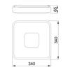 Kép 2/2 - MANTRA COIN SQUARE 7923 Mennyezeti LED lámpa