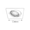 Kép 4/4 - Rábalux Lite 1055 beépíthető spotlámpa fehér fém GU10 1x MAX 50 GU10 3 db 240 lm 3000 K IP40 A+
