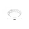 Kép 3/5 - Rábalux Aspen 1516 mennyezeti lámpa súrolt alumínium fém LED 24 1290 lm 3000 K IP20 G
