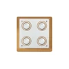 Kép 3/6 - Rábalux Naomi 2252 mennyezeti lámpa antik sárgaréz fém GU10 4x MAX 15 GU10 400 lm IP20