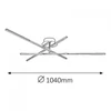 Kép 2/7 - Rábalux Meredith 2479 mennyezeti lámpa króm fém LED 18 1440 lm 4000 K IP20 G