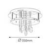 Kép 4/5 - Rábalux Romina 2501 mennyezeti lámpa króm fém LED 24 2000 lm 4000 K IP20 G