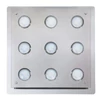 Kép 2/6 - Rábalux Naomi 2643 mennyezeti lámpa füstszínű fém GU10 9x MAX 15 GU10 400 lm IP20